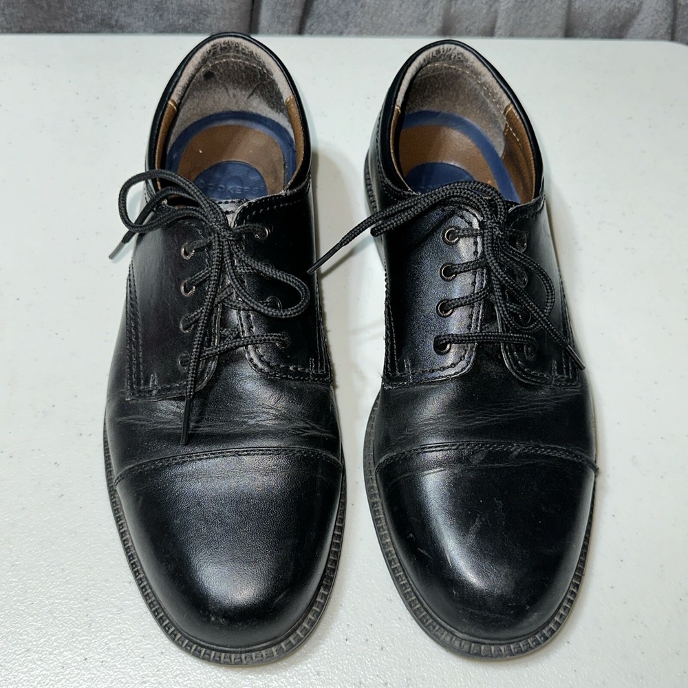 Dockers Men's Dress Oxford Size 9.5 Black Lace Up Business Wedding Party Church